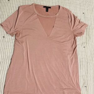 Cut out V-neck